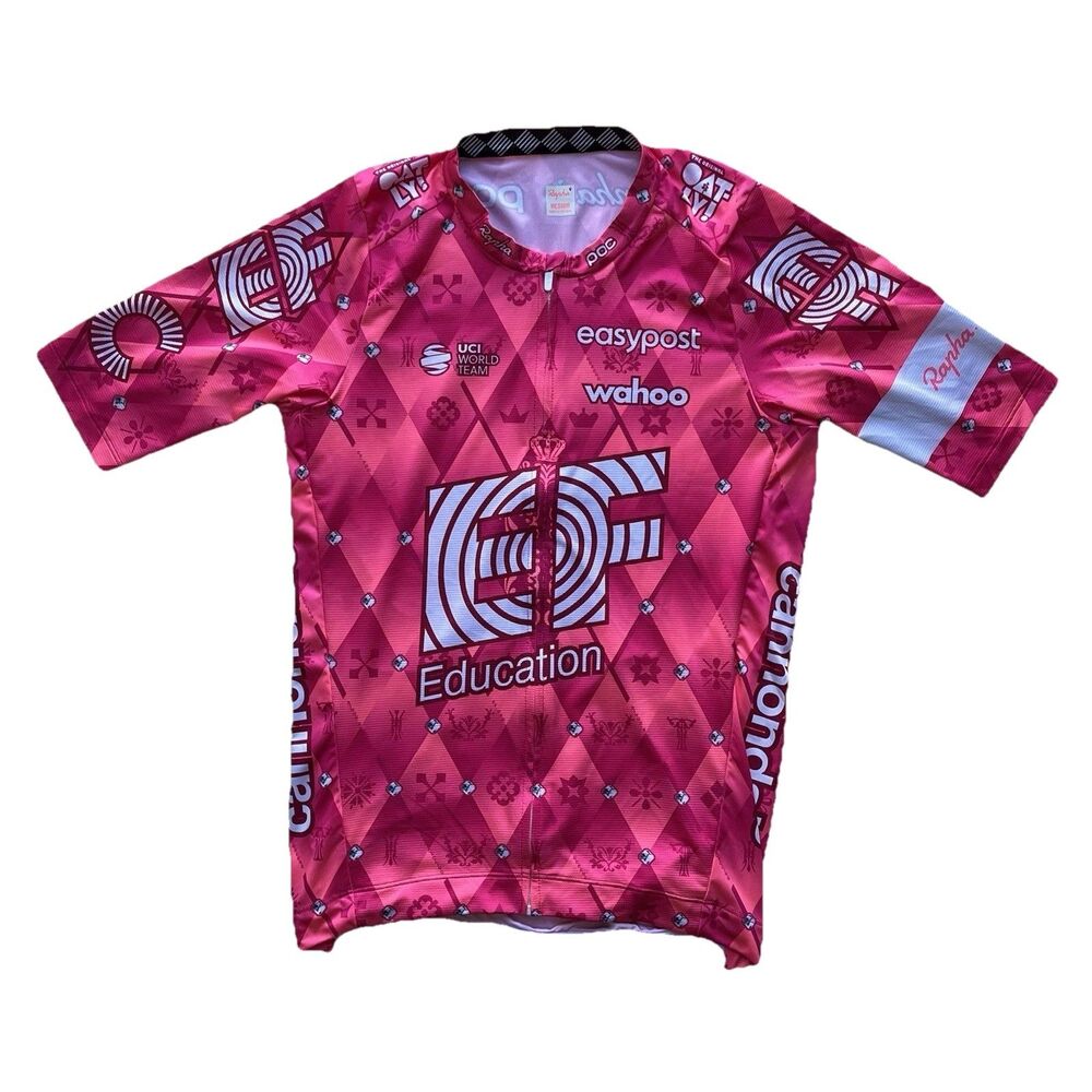 Rapha EF Education First Pro Team Training Jersey Mens M Cycling Short Sleeve T